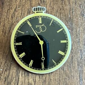 New Vintage Department 56 Stop Clock Watch Design Lapel Pin Brooch Collector